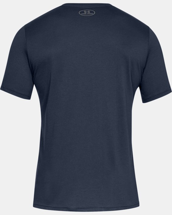 T-shirt voor heren UA Boxed Sportstyle met korte mouwen, Blue, pdpMainDesktop image number 5